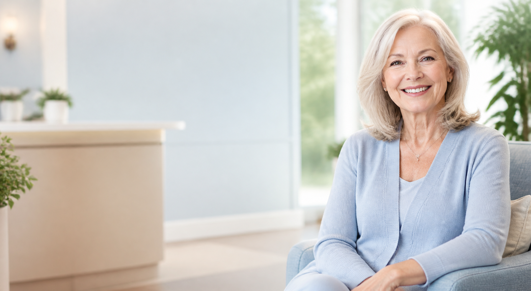 A smiling older patient at Bright Dental Arlington Heights